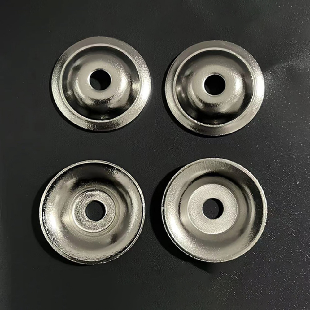 Furniture Hardware With Backplate - 10 paket gümüş dolap topuzu arka