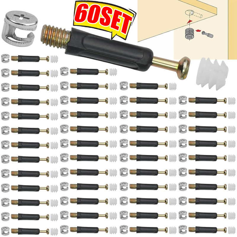 Cam Lock Nut - 3'ü 1 Arada Mobilya Bağlantı Vidası