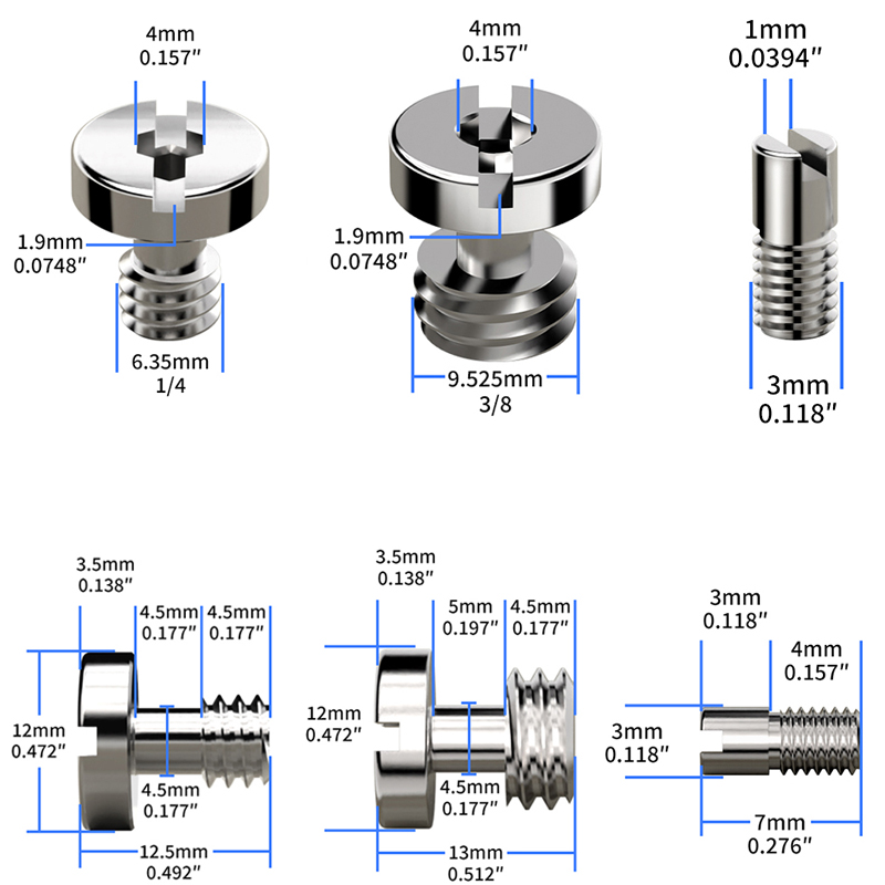 Cam Lock Nut - DSLR Fotoğraf Makinesi Vidası 1/4-20 &