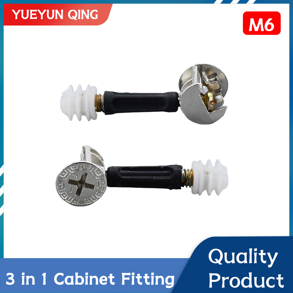 Furniture Joinery Hardware - 5/10/20/30/40 adet 3 in 1 mobilya