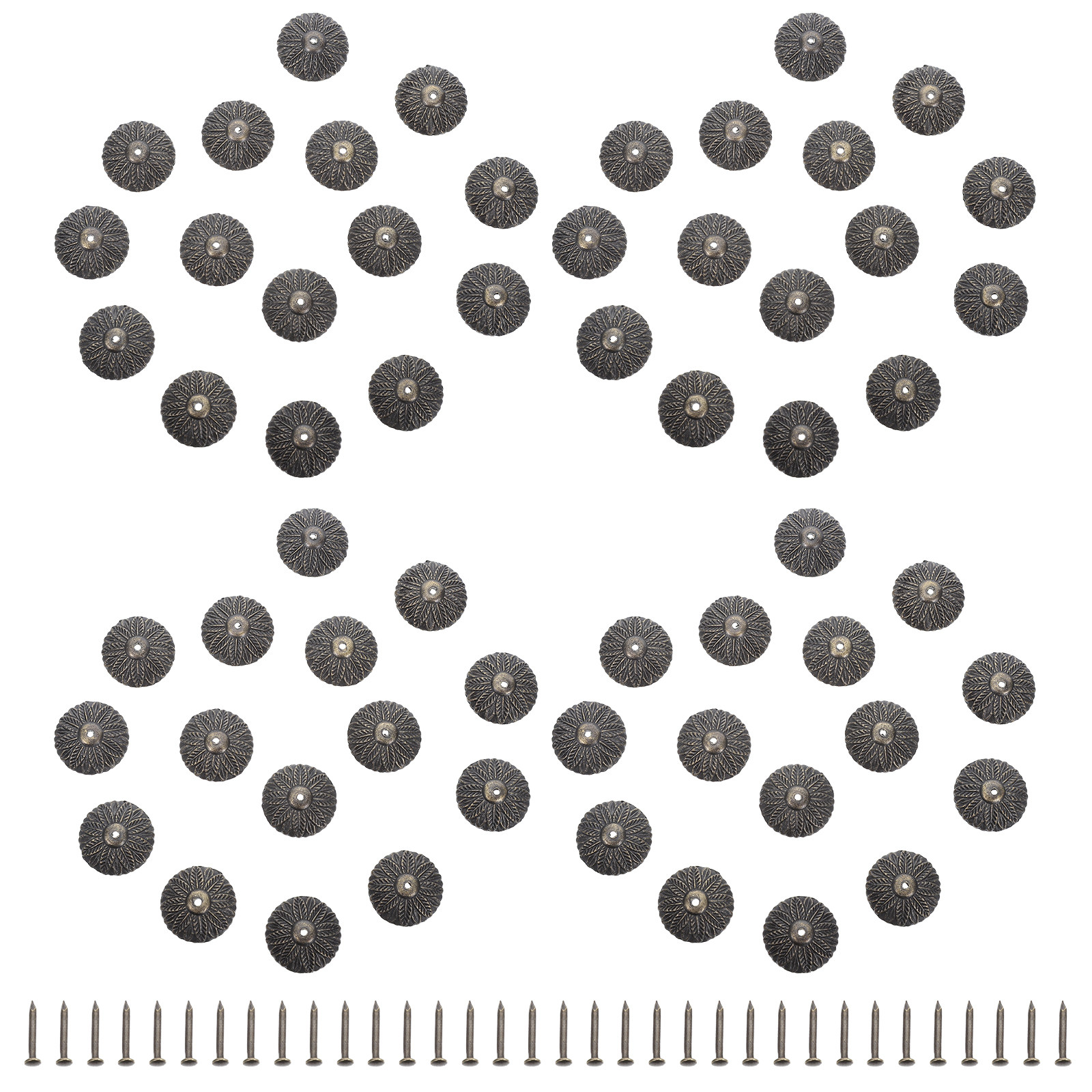 Furniture Hardware With Backplate - 50 Adet Arka Plaka Pulü Mobilya