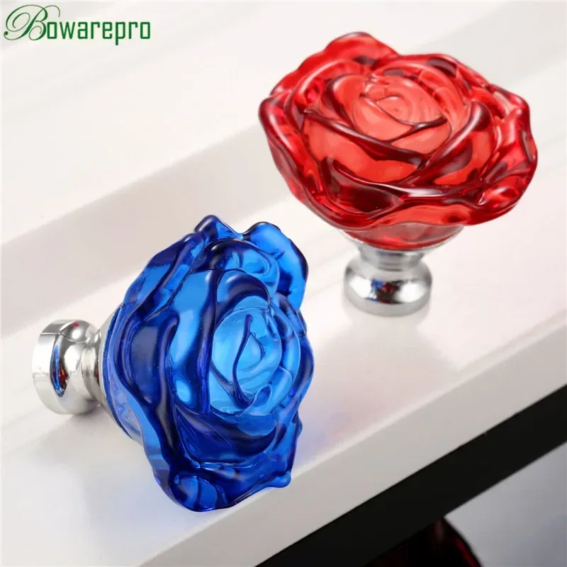 Furniture Hardware Design - Bowarepro 50 MM Kristal Gül Cam