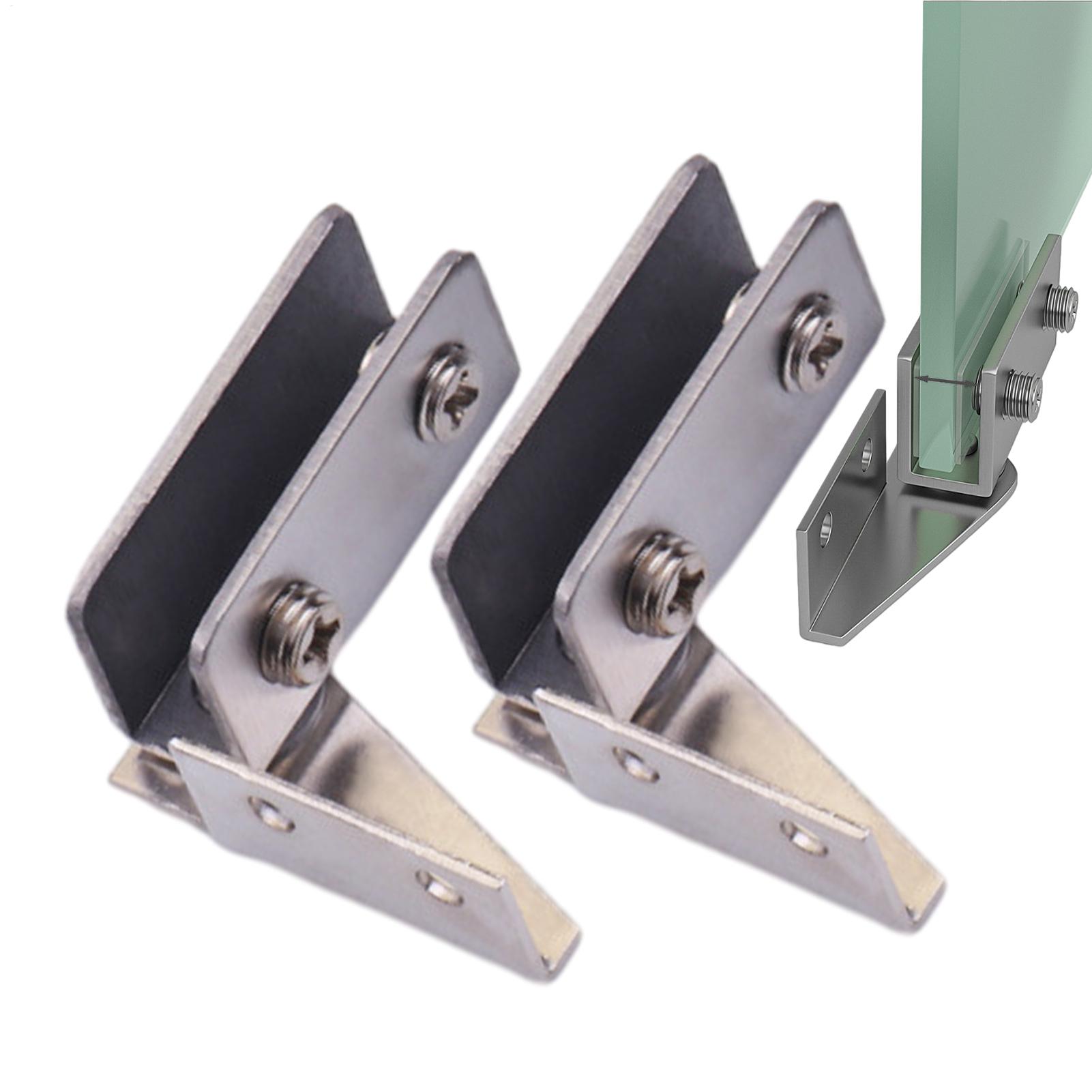 Furniture Hardware Display - 2 adet Deliksiz Cam Kapı Menteşeleri