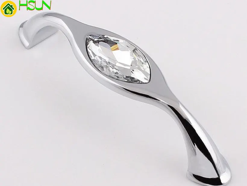 Unique Furniture Hardware Pulls - 3.75'' 5'' çekmece kulpları şık kristal