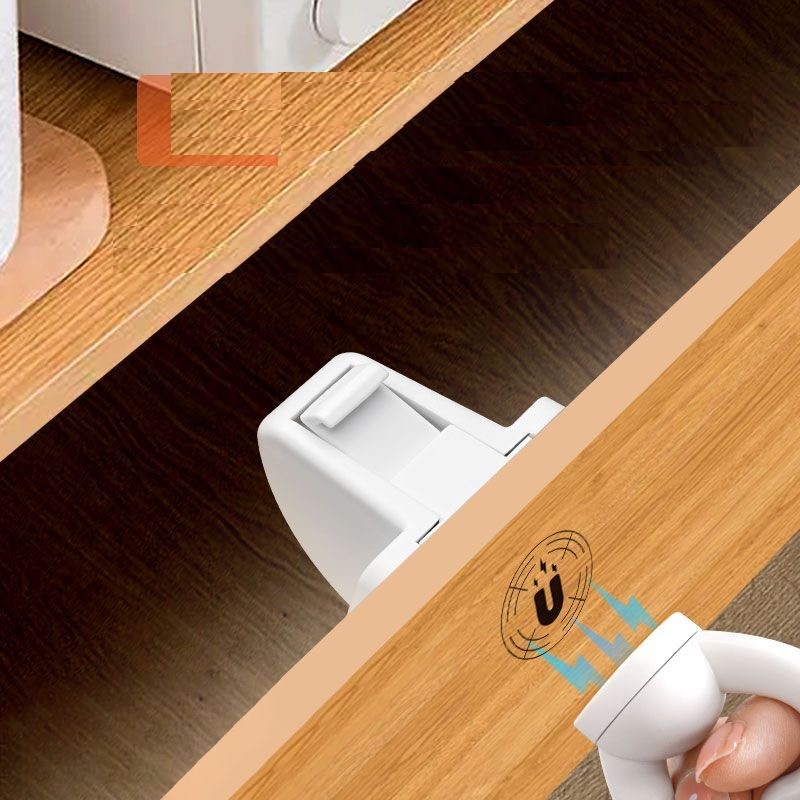 Furniture Joinery Hardware - Görünmez Manyetik Dolap Kilidi Çocuk Bebek
