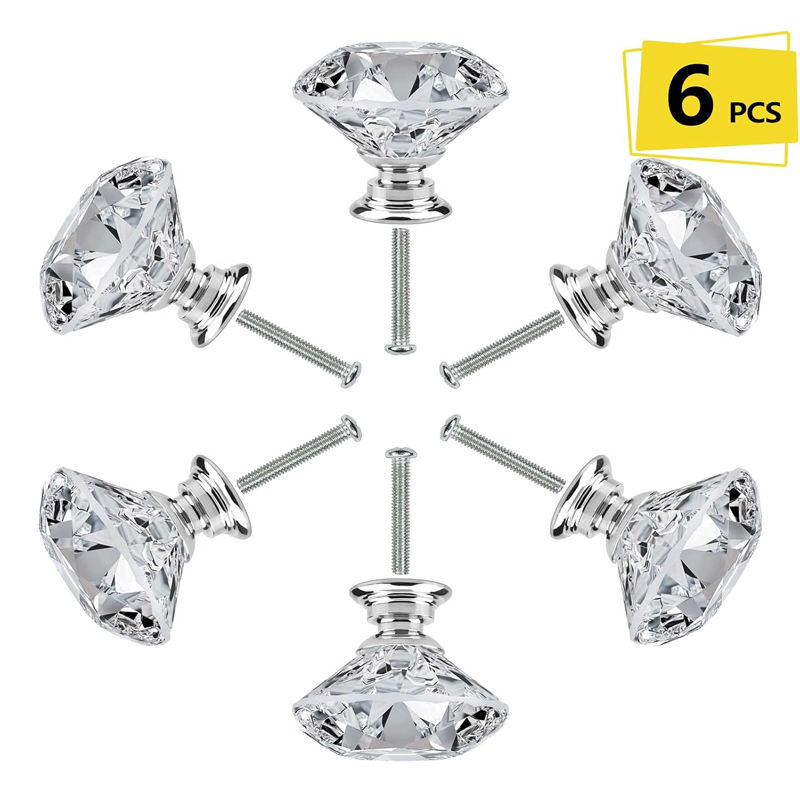 Furniture Hardware Design - 6 adet dolap topuzu vidalı 30mm