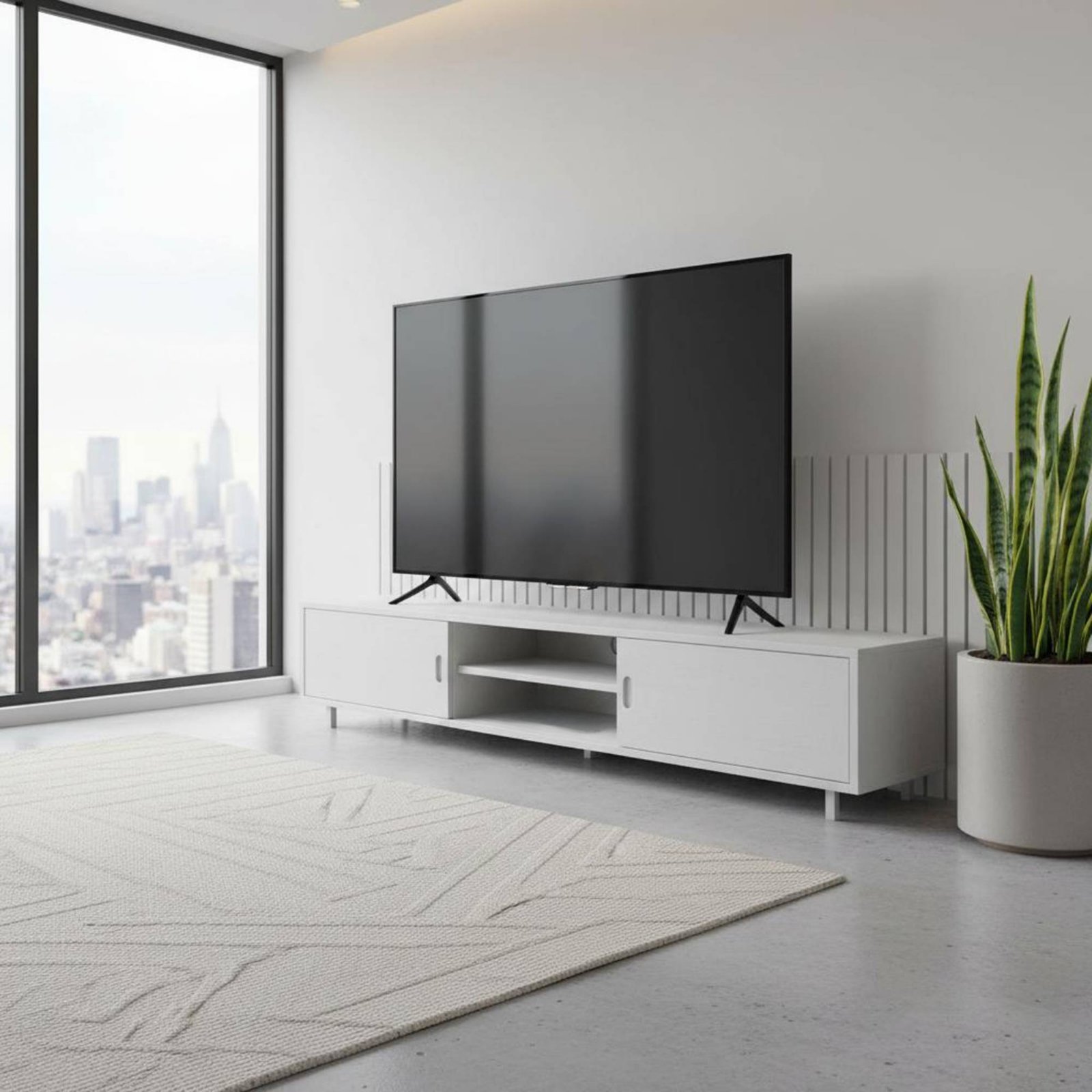 Furniture Hardware Material - 2 Parça TV Sehpası Ayakları Montaj