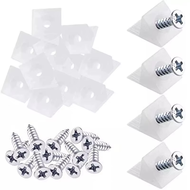 Corner Bracket Angle - 20/40/60/80/100 adet çekmece takozları vidalı alt