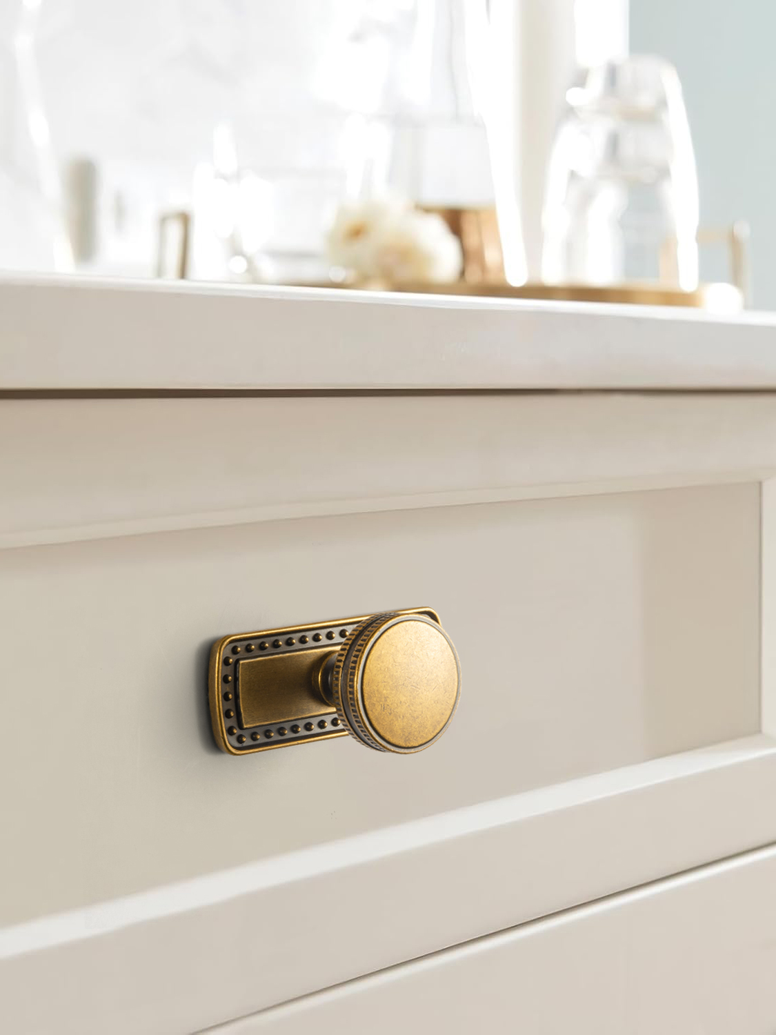 Goo-Ki Vintage Pirinç Dolap Ku - Furniture Hardware With Backplate incelemesi ve fiyatı