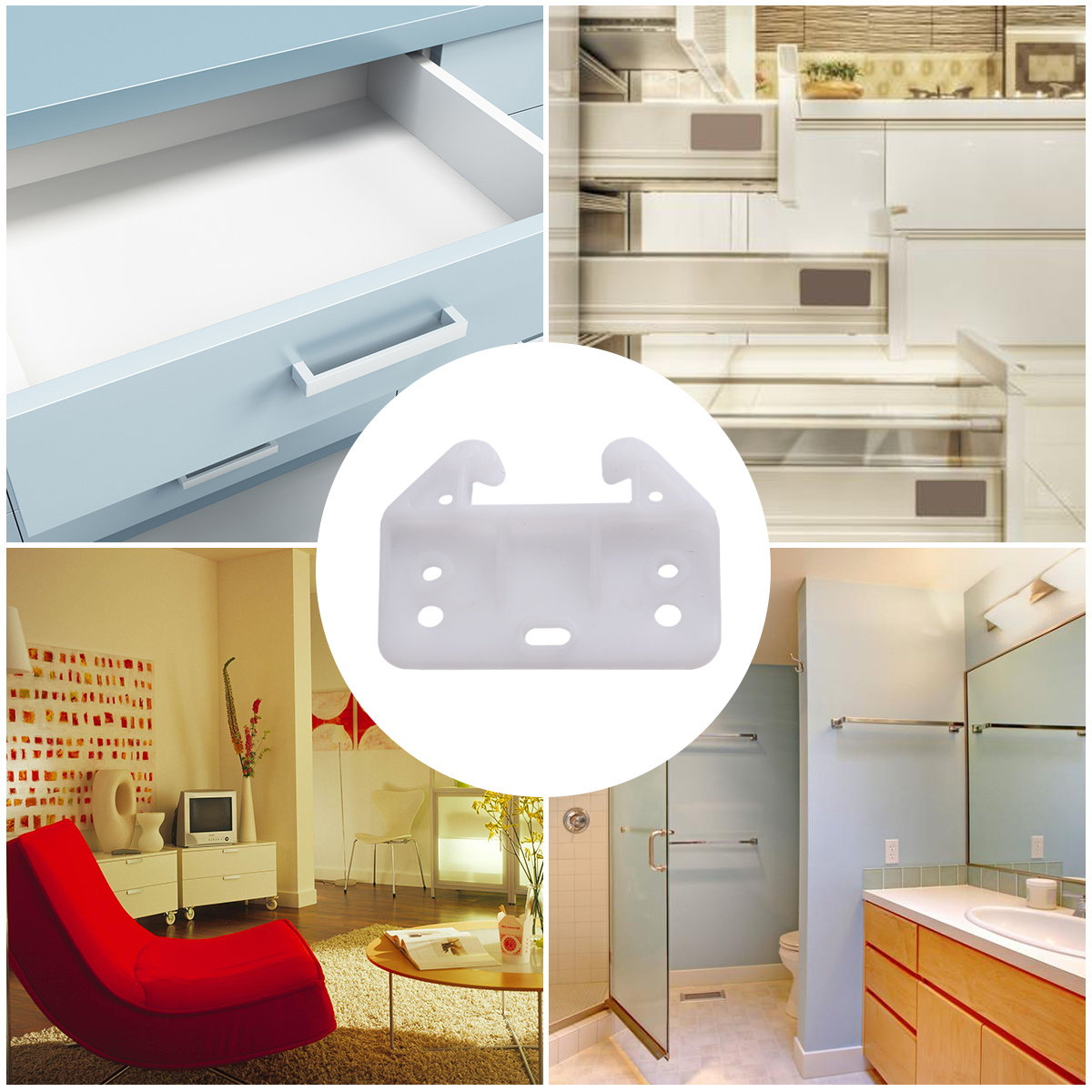 100 Adet Beş Donanım Aksesuarı - Furniture Hardware With Backplate incelemesi ve fiyatı