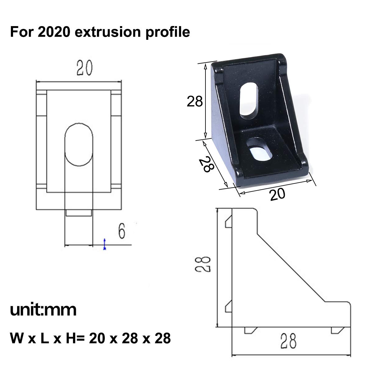 5 adet/10 adet 2020 3030 köşe  - Corner Bracket Angle incelemesi ve fiyatı
