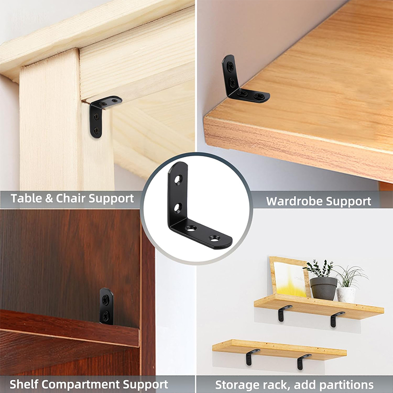 6-20 Adet Siyah Köşe Desteği L - Corner Bracket Angle incelemesi ve fiyatı