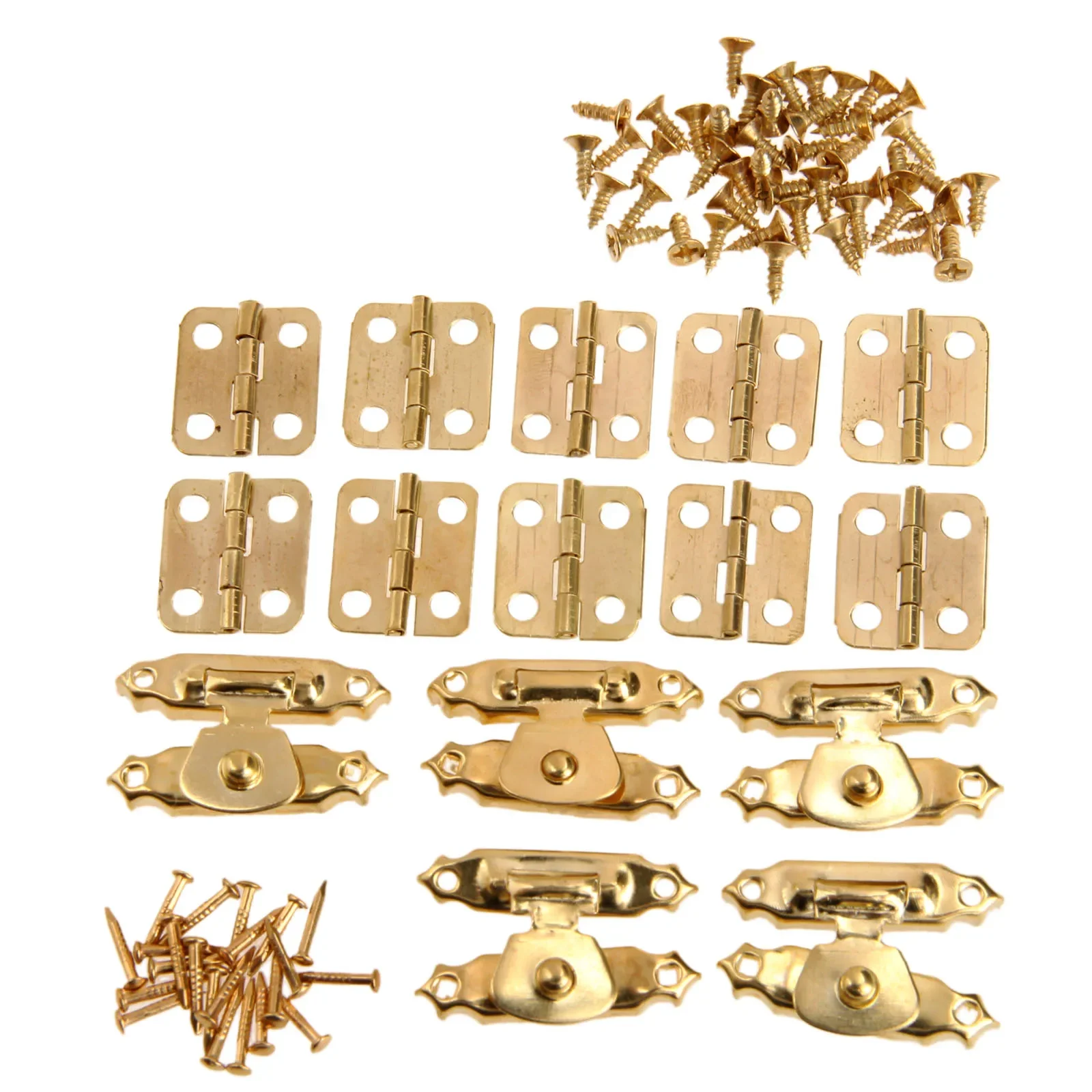 15 adet/takım Vintage altın yu - Furniture Joinery Hardware incelemesi ve fiyatı