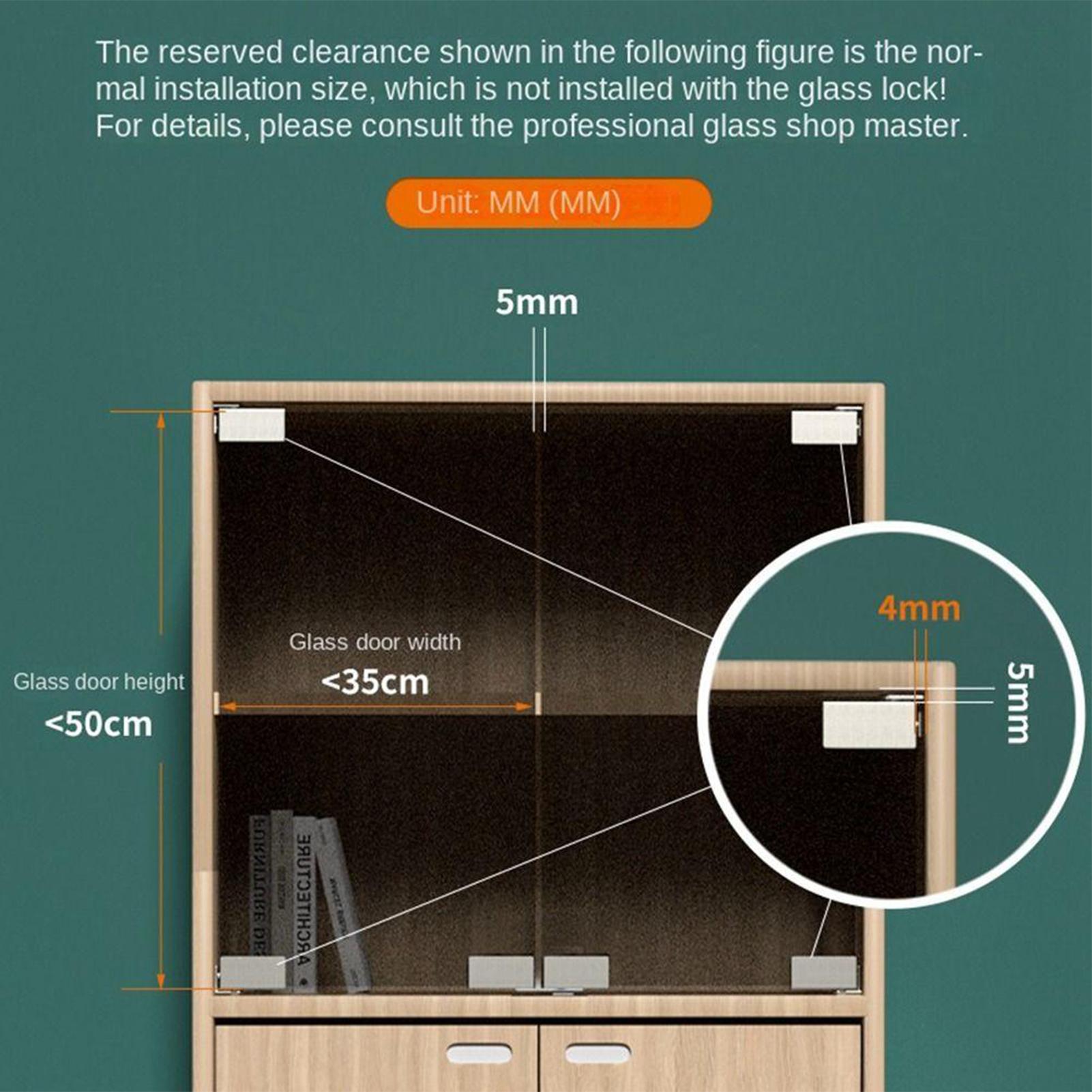 2 adet Deliksiz Cam Kapı Mente - Furniture Hardware Display incelemesi ve fiyatı