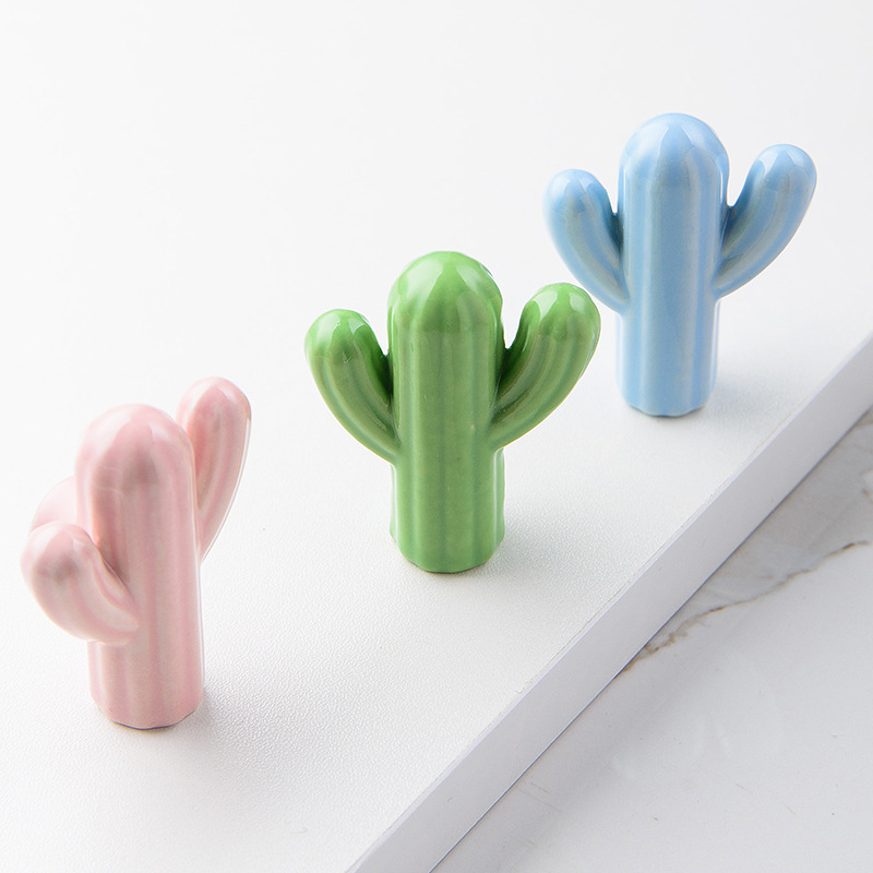 1/4 adet Renkli Seramik Kaktüs - Unique Furniture Hardware Pulls incelemesi ve fiyatı