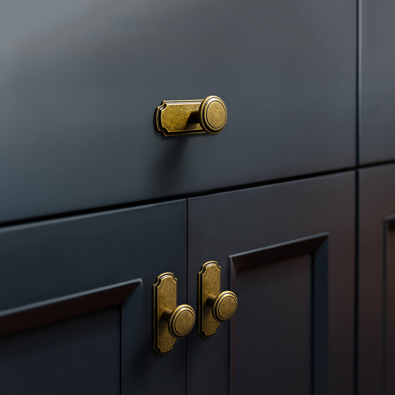 Goo-Ki Antik Pirinç çekmece ko - Furniture Hardware With Backplate incelemesi ve fiyatı