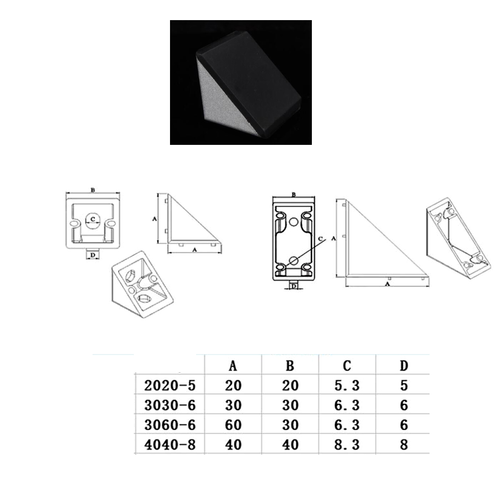 10 adet 2020 3030 4040 köşe br - Corner Bracket Angle incelemesi ve fiyatı