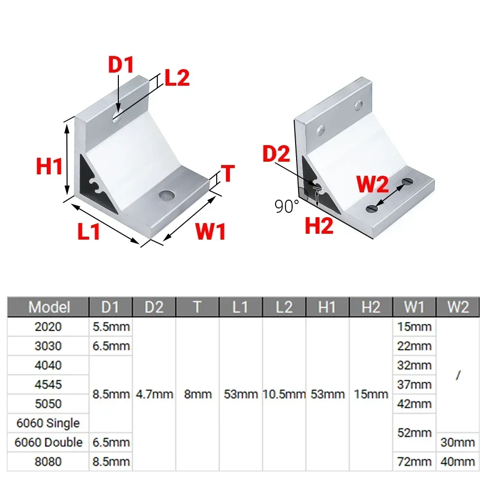 4 adet 90 derece köşe köşeli m - Corner Bracket Angle incelemesi ve fiyatı