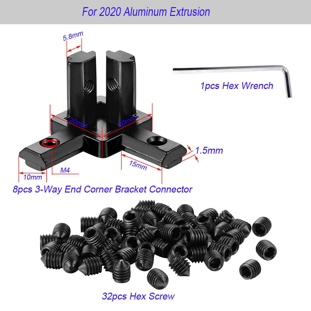 8 adet alüminyum profil 90 der - Corner Bracket Angle incelemesi ve fiyatı