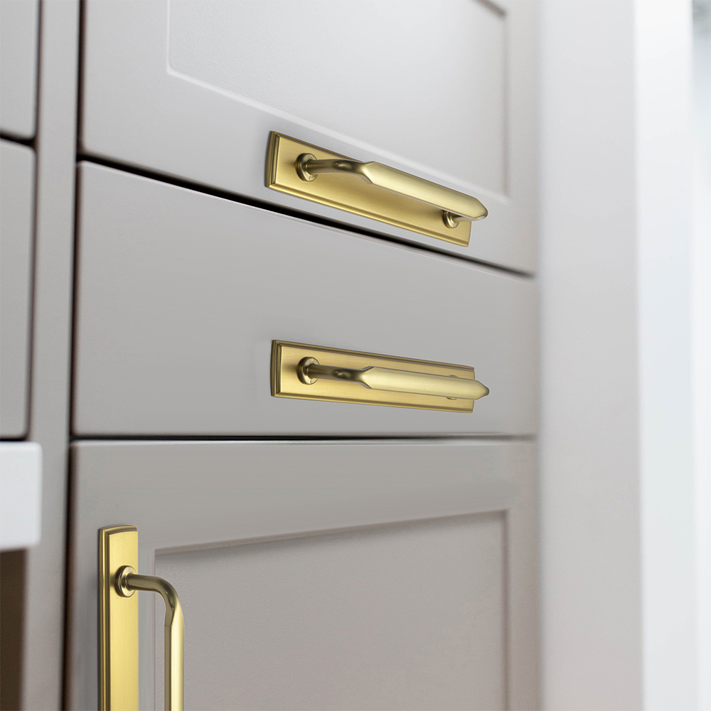 Goo-Ki Fırçalanmış Altın Çinko - Furniture Hardware With Backplate incelemesi ve fiyatı
